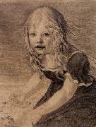 Karl friedrich schinkel Portrait of the Artist-s Daughter oil
